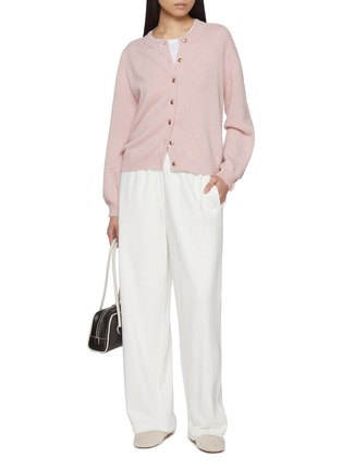 Woven Ribbon Wool Cardigan