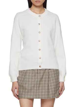 Woven Ribbon Wool Cardigan