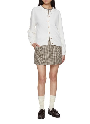 Woven Ribbon Wool Cardigan