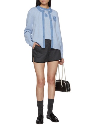 Mini Thistle Logo Cashmere Knit Cardigan